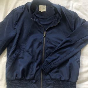 Urban Outfitters Navy Blue Bomber Jacket
